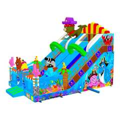 Коммерческий надувной батут "Полундра" 9*6*7 м