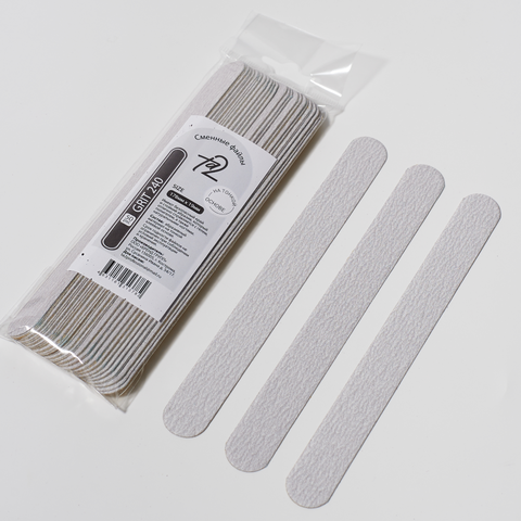 Ta2 | Сменные файлы (овал) 240 грит(178х19) тонкие 50шт