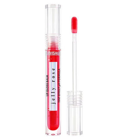 LuxVisage Блеск-бальзам для губ JELLY ROSE TINT EFFECT pH FORMULA  02 Scarlet Rose