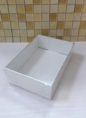 Коробка картон. 16х11х4.5см с прозр.крышкой