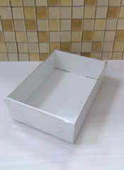 Коробка картон. 16х11х4.5см с прозр.крышкой