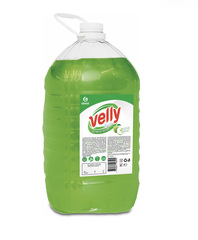 Средство для мытья посуды GRASS Velly light (зеленое яблоко) 5 л.