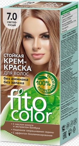 Стойкая крем-краска для волос Fitocolor тон Светло русый 115 мл.