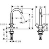 Смеситель для кухни двухвентильный Hansgrohe Logis 71280000