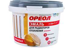 Эмаль для радиаторов Ореол акриловая термостойкая глянцевая белая