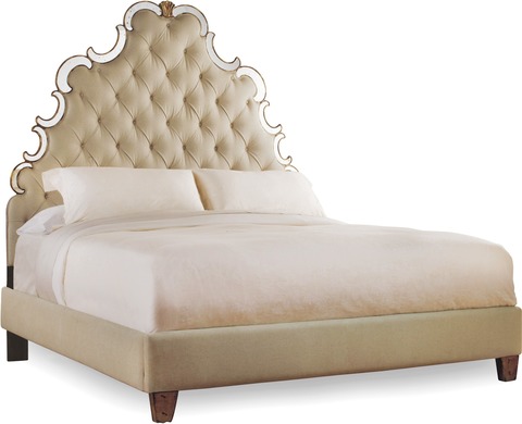 Hooker Furniture Bedroom Sanctuary King Tufted Bed - Bling