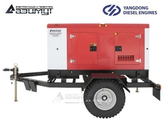 Дизельный генератор Азимут ЭД-30С-Т400-2РКМ55 Yangdong на шасси в кожухе с автозапуском