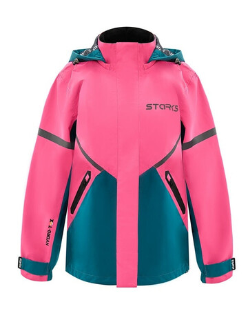 Дождевая куртка (жен.) Starks Dry Rain HT Фуксия/изумруд - S