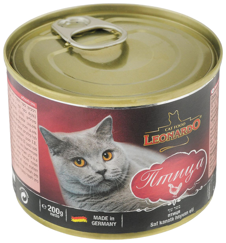 Leonardo консервы для кошек (птица) 200 г