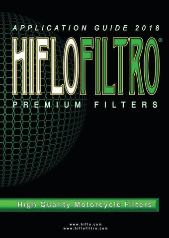 Каталог Hiflo Filtro 2018