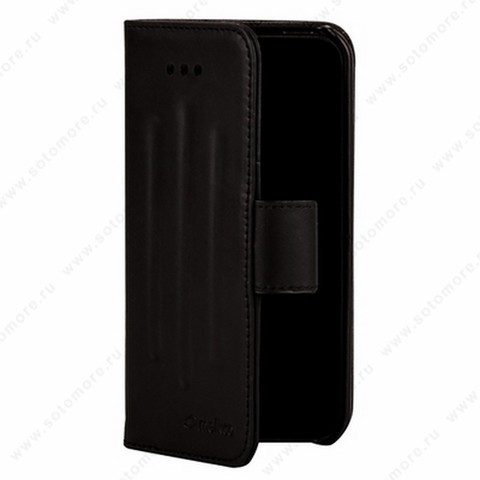 Чехол-книжка Melkco для iPhone 5sE/ 5s/ 5C/ 5 Leather Case Wallet Book Type Craft LE Prime Verti (Black Wax Leather)