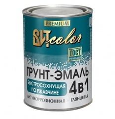 Грунт-эмаль по ржавчине 4в1 голубая быстросохнущая  ВИТ 0,8кг