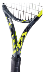 Теннисная ракетка Babolat Pure Aero 98 2 Pack - grey/yellow/white + струны + натяжка в подарок