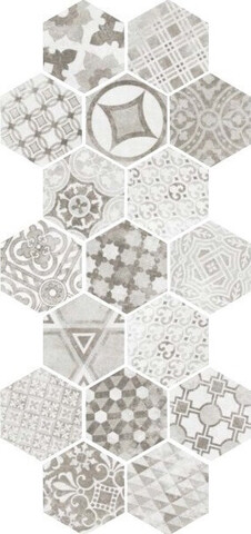 Equipe Hexatile Cement Garden Grey 17.5x20