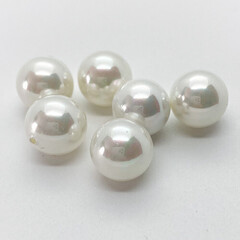 "Майорка" полупросверленная, цвет белый, 12 мм, цена за 1 шт