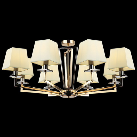 Люстра потолочная ILLUMICO E14  IL6173-8PC-17 BK GD