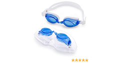 Üzgüçülük eynəyi \ Очки для плавания \ Swimming goggles white blue