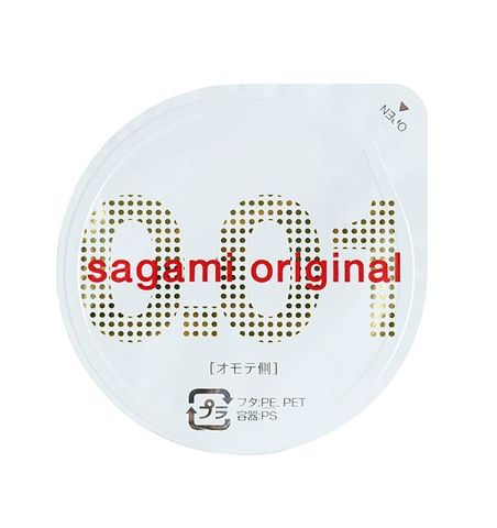 Супертонкий презерватив Sagami Original 0.01 - 1 шт. - Sagami Sagami Original 0.01 №1