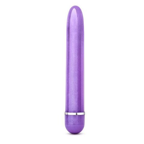 Фиолетовый тонкий классический вибратор Slimline Vibe - 17,8 см. - Blush Novelties Sexy Things BL-23001