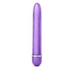 Фиолетовый тонкий классический вибратор Slimline Vibe - 17,8 см. - 