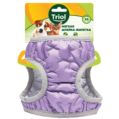Triol шлейка-жилетка мягкая утепленная сиреневая S, обхват груди 360-390мм