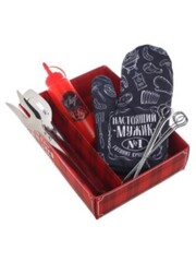 Набор для барбекю Настоящий мужик 20х27см