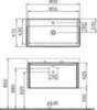 VitrA T4 90 54576 Тумба с раковиной, белый