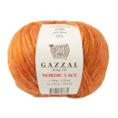 GAZZAL Nordic Lace (48% акрил, 31% полиамид, 21% шерсть, 50гр/115м)