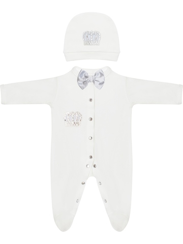 Трикотажные комплект для новорожденного "Корона" Luxury Baby