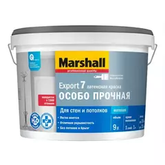 Краска Marshall EXPORT 7 латексная BW матовая (9 л)