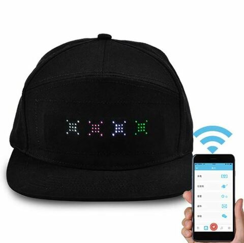 Бейсболка со светодиодным дисплеем Bluetooth