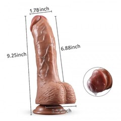 Ультрареалистичный дилдо из жидкого силикона (23 см.*4,5 см.)