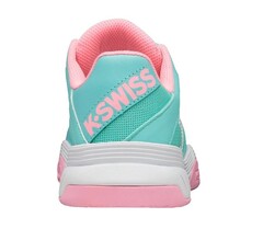 Детские теннисные кроссовки K-Swiss Court Express Omni - aruba blue/soft neon pink/white