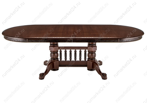 Стол деревянный кухонный, обеденный, для гостиной Кантри орех с коричневой патиной 107*107*78 Орех