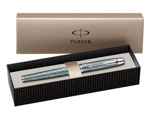 Ручка перьевая Parker IM Premium Vacumatic, F224, Emerald Pearl CT (1906731)