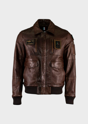 Куртка кожаная AERONAUTICA Pilot