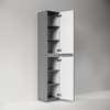 PFL35FGS Шкаф-пенал напольный SANCOS Folk, 350х350х1880 мм, Grey soft