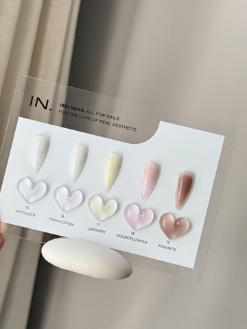 Планшет с палитрой гелей 5 оттенков IN