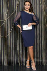 Платье вечернее Коктейльная вечеринка (синее) П14472-7М LT Collection