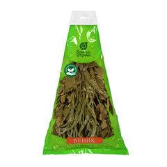 Веник берёзовый с эвкалиптом в упаковке. 