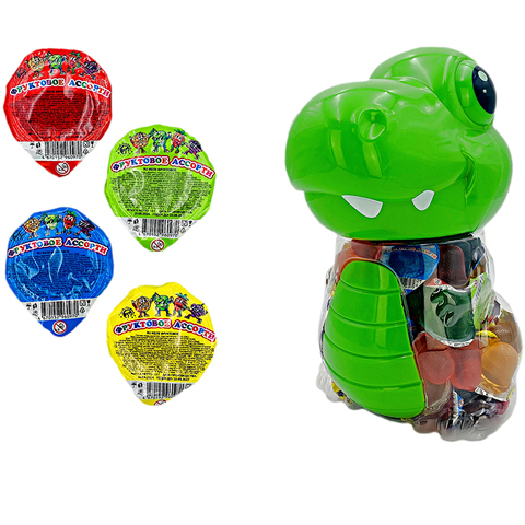 Желе фруктовое Крокодил 1кор*6бл*100шт, 13гр