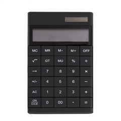 
          Калькулятор Alingar 12 разрядов, 172*100*18 мм, двойное питание, черный, выдвижная подставка, батарея в комплекте