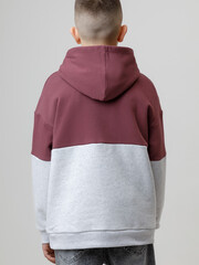 джемпер  для мальчика  КР 302214/коричневый,св.серый меланж к634