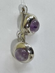 Моно М (серьги из серебра)