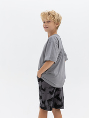240014C-31 Шорты для мальчика, Темно серый