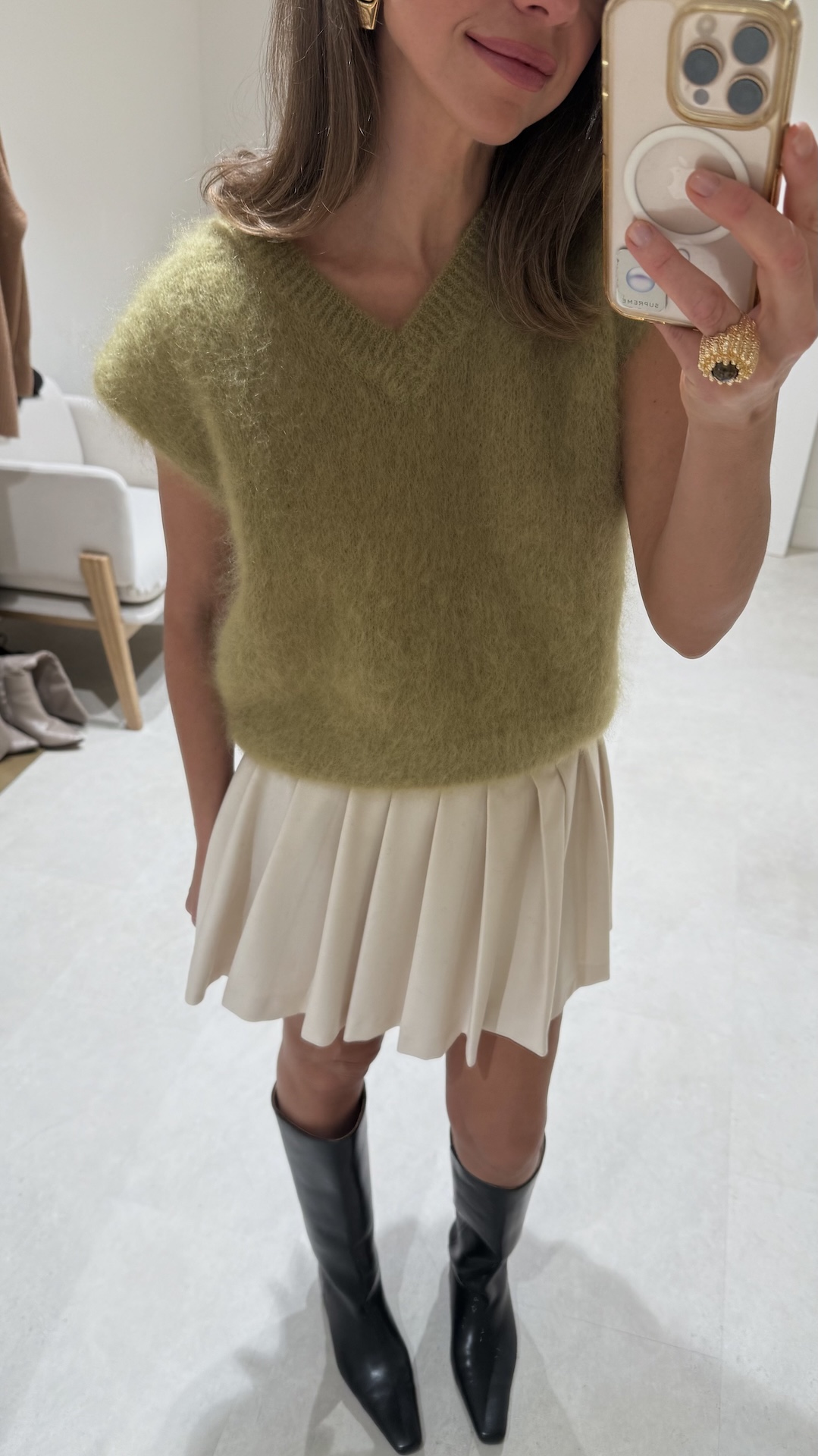 Жилет из kid мохера