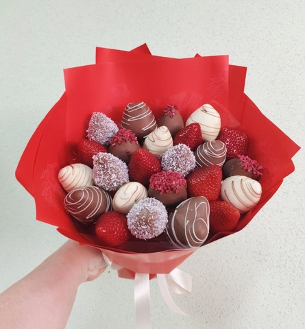 Букет из клубники в шоколаде 
