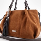 Сумка Саломея 607 эко-замша миндаль