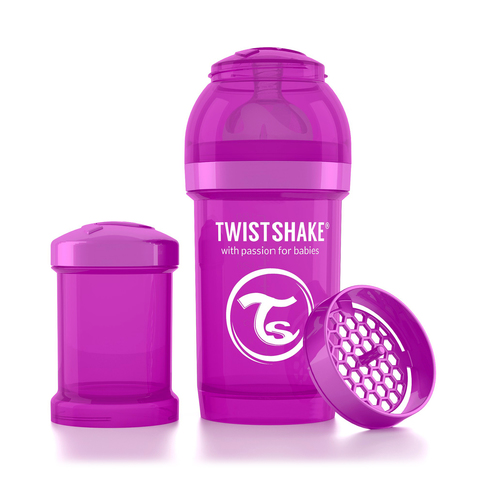 Twistshake бутылочка антиколиковая 180 мл. Фиолетовая (Bestie)