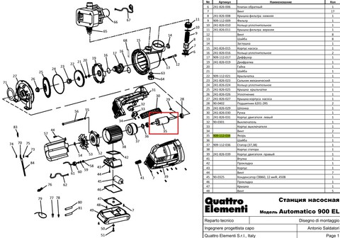 Якорь QUATTRO ELEMENTI A900EL (909-112-034)